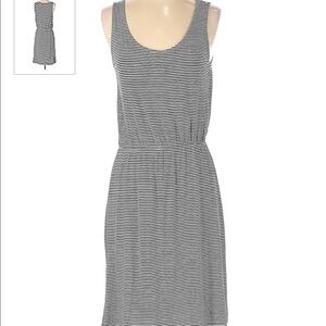 H&M L basic striped sleeveless dress